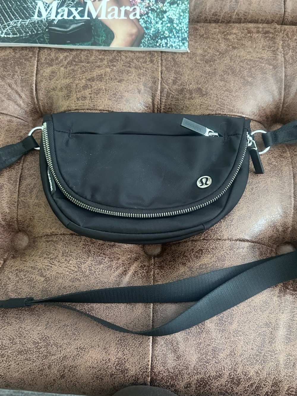lululemon Crossbody Black Belt Bag